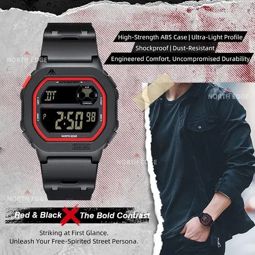 Часы мужские водостойкие North Edge X1 5BAR - фото 7