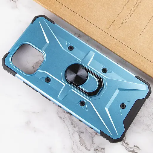 Ударостійкий чохол Pathfinder Ring для Xiaomi Redmi A1 / A2 Блакитний / Light Blue - фото 4