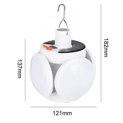 Світильник підвісний - лампа на акумуляторі та сонячній панелі JP8801 - фото 3