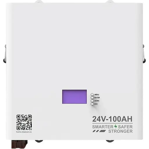 Акумулятор Dipower LiFePO4 24V 25.6V/100Ah/2560Wh (DDBGSG24100) [125485]
