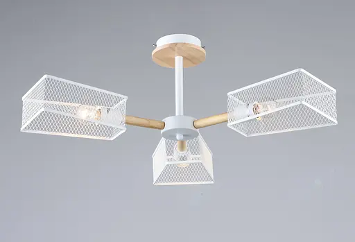 Люстра VALESO B N6687/3 Белый + Дерево