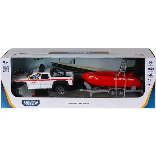 Ігровий набір TechnoDrive Служба порятунку на воді зі світлом та звуком (510217.270) - фото 8