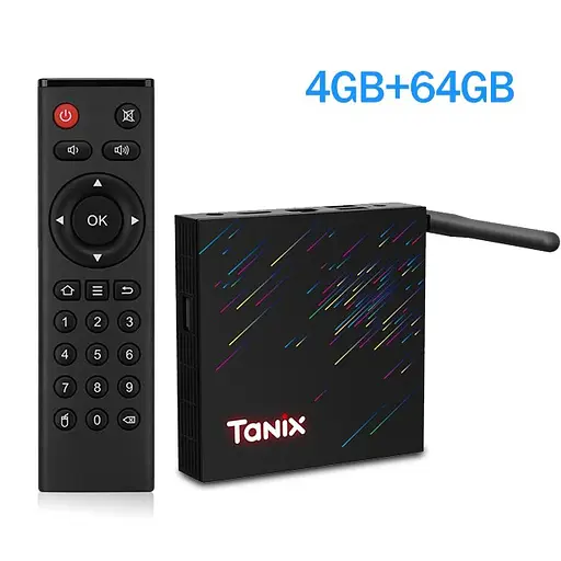 Смарт ТВ приставка Tanix TX68 4/64GB Allwinner H618 Android TV 12, медіаплеєр 4K HDR - фото 1