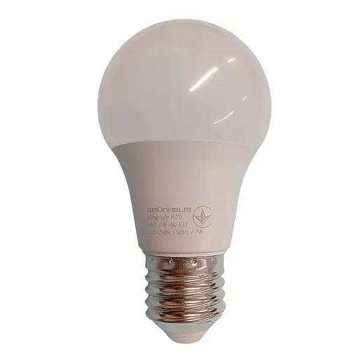 Лампа LED Grunhelm A60-7W-4K-E27 Long-Life R2.0 (149185)