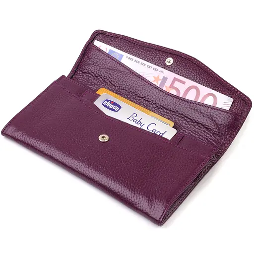 Жіночий шкіряний гаманець Canpellini 18х9х1 см acs0025550 - фото 3