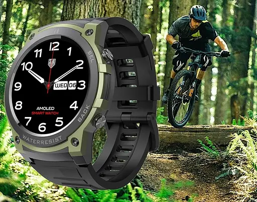 Розумний смарт-годинник Smart Watch DM55 AMOLED Full HD з Bluetooth-дзвінками та 20+ спортивними режимами Зелений - фото 9