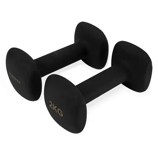 Гантелі вінілові Cornix Square 2 x 2 кг XR-0407 Black - фото 3