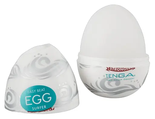 Мастурбатор яйцо Tenga Egg Stronger Surfer белый - фото 2