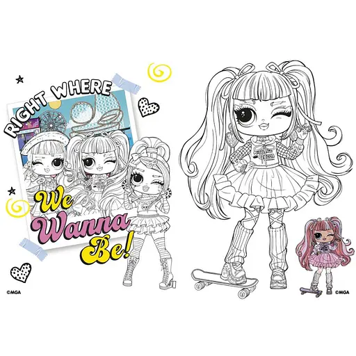 Детская книга-раскраска Tweens Emma Emo LCB8 со стикерами - фото 2