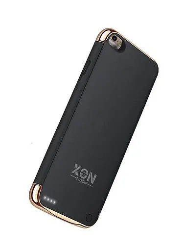 Чехол-аккумулятор XON PowerCase для iPhone 6/6S/7/8 3500 mAh Черный/Золотой (PCBS1108135G 1257) - фото 2