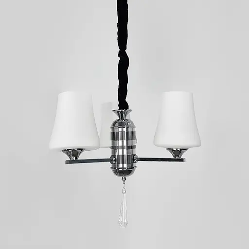 Элегантная подвесная люстра на 3 белых плафона Ст. 9993/3 | Line F - фото 7