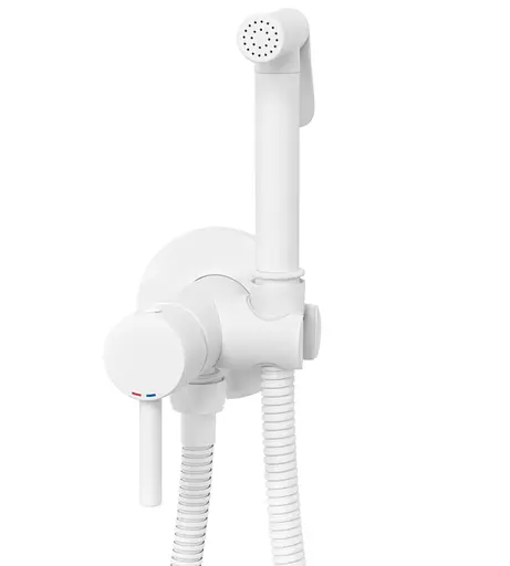 Набір гігієнічного душу прихованого монтажу Rea Loop white matt REA-B0255, Білий матовий - фото 2