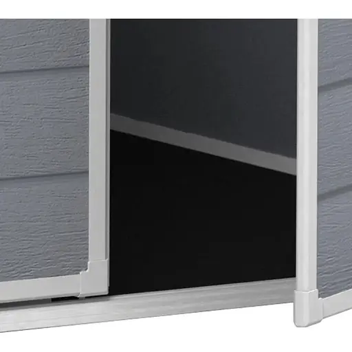 Садовый пластиковый домик Keter Manor 4x3 м серый - фото 6