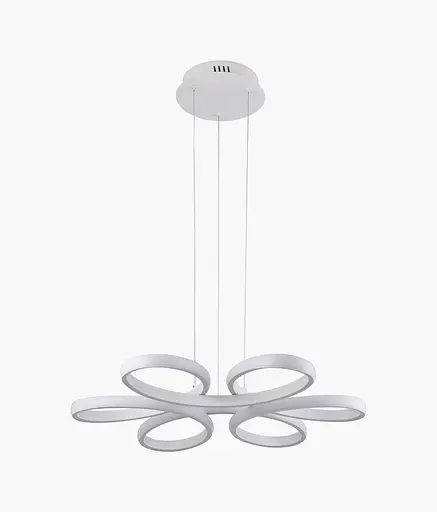 Люстра подвесная светодиодная Sirius LCD3061 WT белая