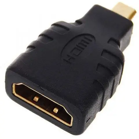 Переходник GRAND штекер micro Hdmi гнездо Hdmi gold в блистере