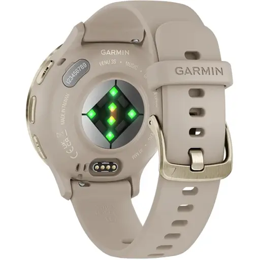 Смарт-часы Garmin Venu 3S Soft Gold S. Steel Bezel w. Французский Грей Case and S. Band (010-02785-02) - фото 7