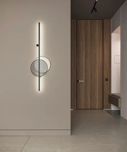 Настінне бра Babich Studio Mid B 1200 Black (RAL 9005) - фото 3