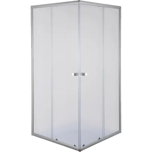 Душевая кабина с низким поддоном Mixxus Cubic SCT01-90x90x195-FB хром матовое стекло 4 мм MI6903, Универсальная, матовый, хром - фото 2