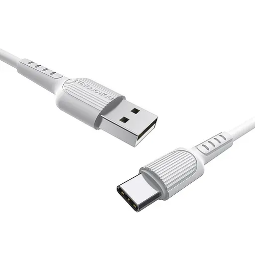 Кабель Borofone BX16 USB to Type-C 2A 1 м PVC TPE connectors белый - фото 3