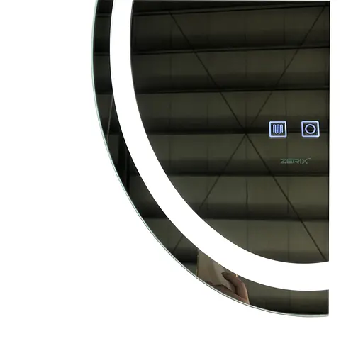Дзеркало Zerix Fusion MV01-50x70 з LED Touch, Anti-fog, димером, регулятором яскравості ZX6067 - фото 3