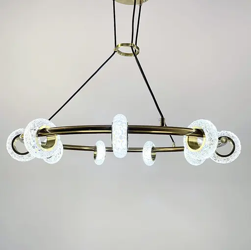 Підвісна люстра у корпусі золотого кольору | Арт. G 088-9 | Line F - фото 7