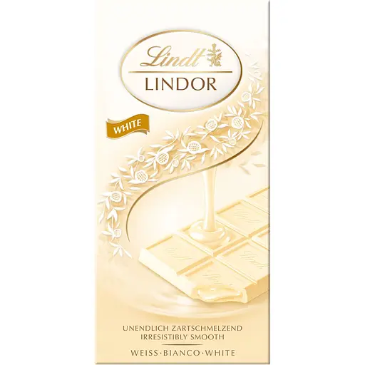 Уценка. Шоколад белый Lindt Lindor 100 г
