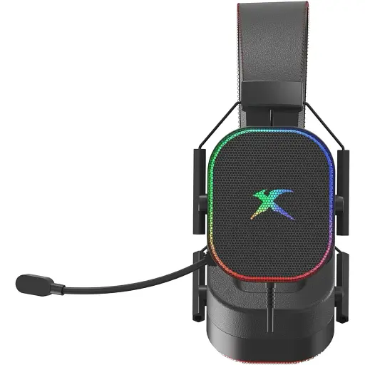 Игровая гарнитура Xtrike Me GH-606 XBOX/PS/PC USB+35 мм статическое RGB кабель 2 м черная - фото 2