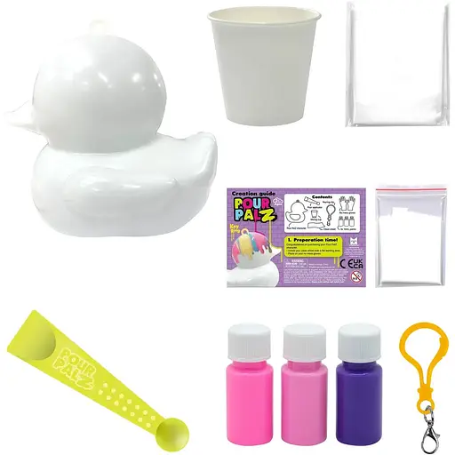 Набор для творчества ToyMonster Флюид Арт Брелок Утенок в ассортименте (GS-G26262) - фото 18