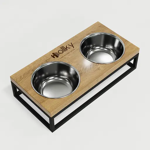 Hollky Base S — миски на підставці для маленьких собак та котів (2 × 0,45 л) - фото 8