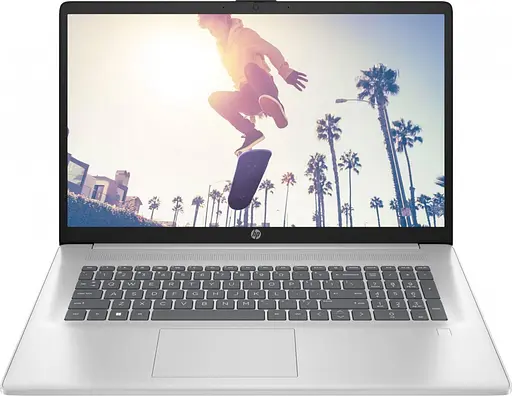 Ноутбук HP 17.3 17-cn4048ua FHD IPS/Intel 5-120U/16GB/512SSD/UMA/W11/Silver (D06HBEA) - фото 1