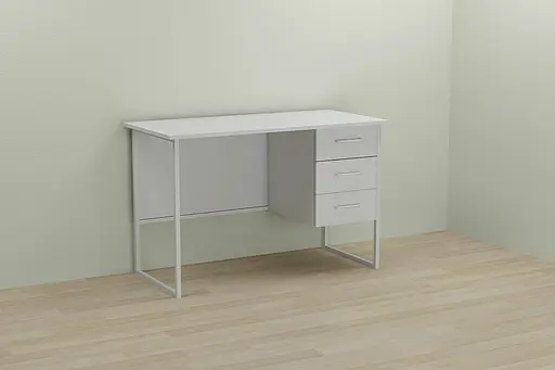 Комп'ютерний стіл Ferrum-decor Гаррі 75x140x60 білий ДСП Білий 16мм (FRD-104060)