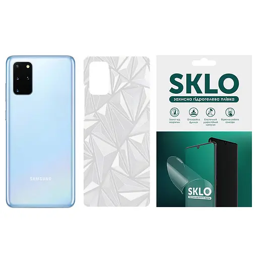 Захисна гідрогелева плівка SKLO Back (тил) Transsp. для Samsung Galaxy A32 (A326B) 5G Прозорий / Diamonds