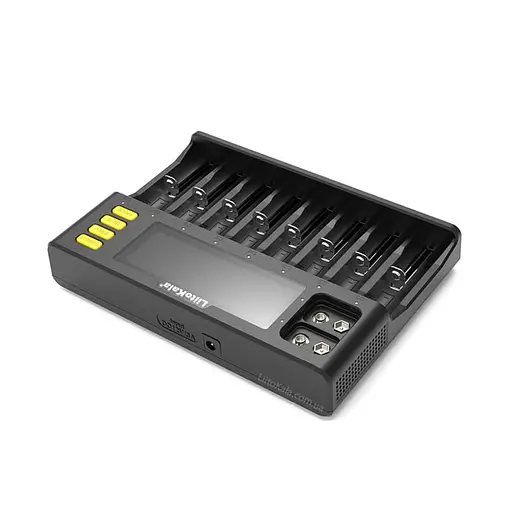 Зарядное устройство LiitoKala Lii-S8 на 8 каналов для аккумуляторов + автомобильный кабель - фото 3