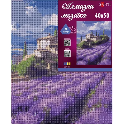 Алмазная мозаика Santi Прованс 40х50 см на подрамнике (956044) - фото 2