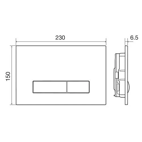 Інсталяція для унітазу Imprese i-Frame 3в1 (інсталяція, кріплення, клавіша i5900C) хром i9120C, Хром - фото 4
