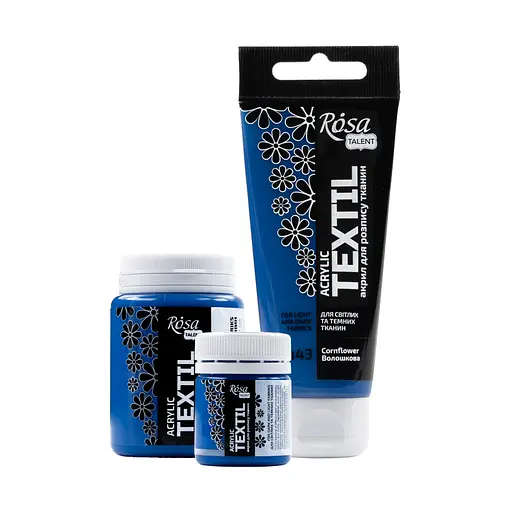 Фарба акрилова для тканин Волошкова (43) 80 мл Rosa Talent - фото 2