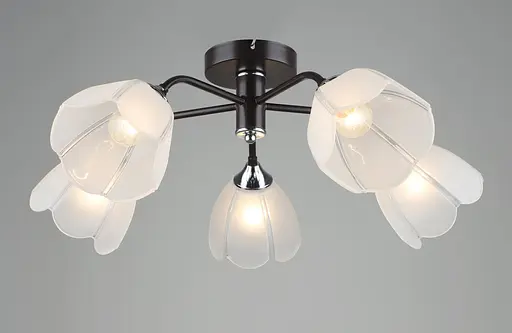 Люстра стельова у вітальню Sirius B N6048/5 COFFEE+CR