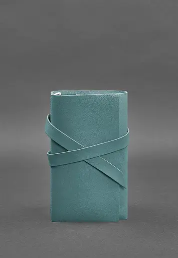 Жіночий шкіряний блокнот (Софт-бук) 1.0 Бірюзовий - фото 2