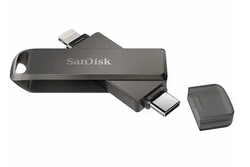 Флешнакопитель для Apple 2-в-1 SanDisk iXpand Luxe 64 Gb Type-C и Lightning коннекторы - фото 3