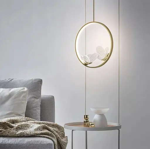 Підвісні світильники з метеликами в золотому корпусі Line.F C 18 GD - фото 4