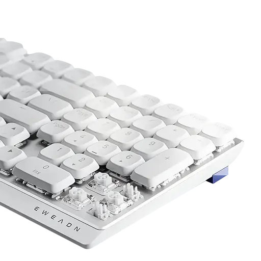 Клавіатура бездротова EWEADN MK68 Red Switch White - фото 2