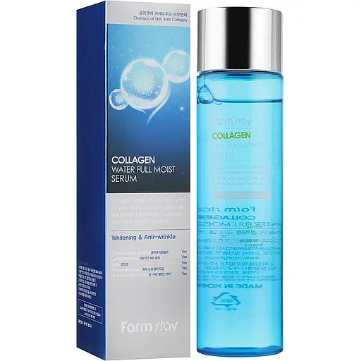 Зволожувальна сироватка FarmStay Collagen Water Full Moist Serum, з колагеном, 250 мл - фото 2