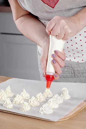 Шприц кулінарний кондитерський (мішок) великий 34х13 см багаторазовий + 13 насадок, Master Class Білий 83906 - фото 3