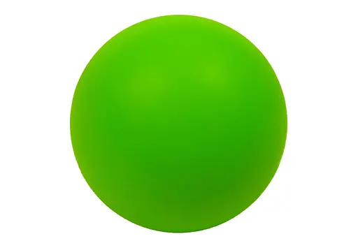 Массажный мячик EasyFit каучук 6.5 см салатовый (EF-2076-GN) - фото 1