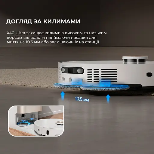 Робот-пылесос моющий Dreame Bot X40 Ultra White - фото 19