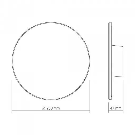 LED світильник настінний IP65 VIDEX WL03 18W 3000K-4000K-6500K Black - фото 6