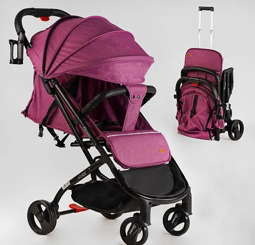 Прогулочная детская коляска Joy Elegans A-16207 со стальной рамой, футкавером и подстаканником - фото 9