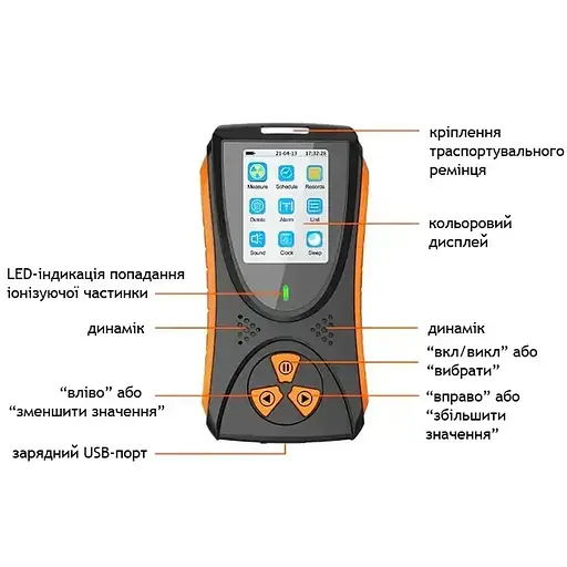 Дозиметр радіації Nectronix HFS-10 професійний на акумуляторі - фото 4