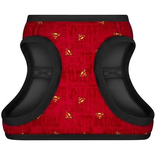 Шлейка для собак Waudog Clothes мягкая с QR паспортом, рисунок "Супермен красный", XS1 - фото 2
