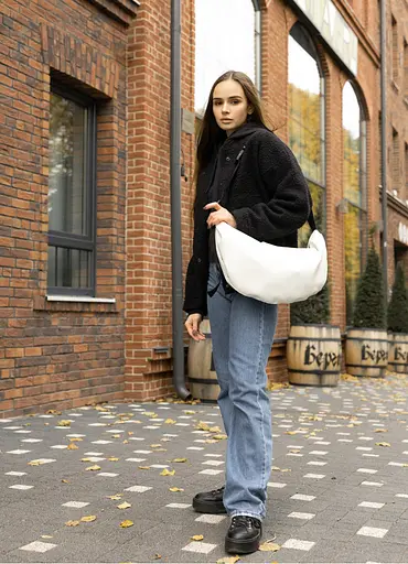 Женская сумка Sambag HOBO BAG-GLOVE Белая 25 х 58 х 4 см (53400008) - фото 3